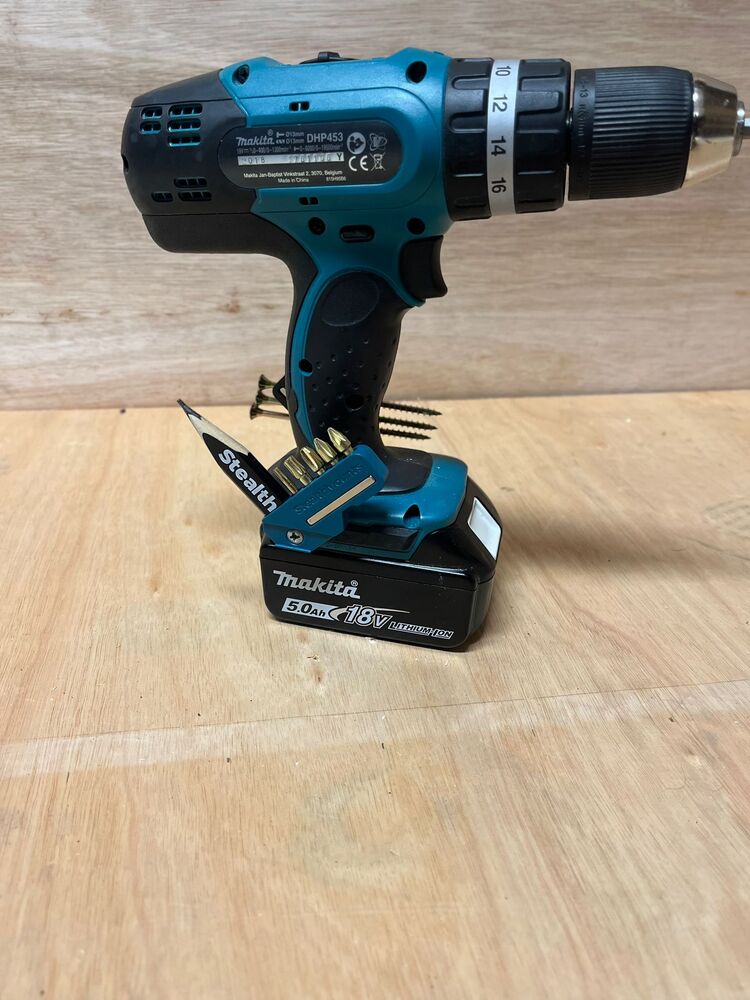 StealthMount BH-MK-4590-BLU 45° & 90° Magnetic Bit Holder for Makita CXT, LXT & XGT Tools (2 Pack) Teal
