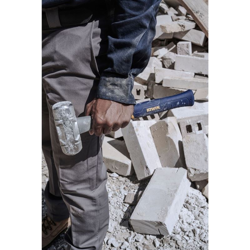 IRWIN IWHT56603 4 lb Polished Face Steel Head Rubber Sledge Hammer - Mississauga Hardware Centre Inc