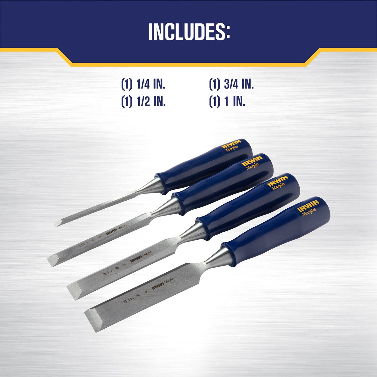 IRWIN M444S4N 4pc Chisel Set - Mississauga Hardware Centre Inc