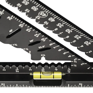 JOHNSON 7 - 1/4" Johnny Square® MACH - 1™ Smart Mark™ Rafter Square with Level Vial - Mississauga Hardware Centre Inc