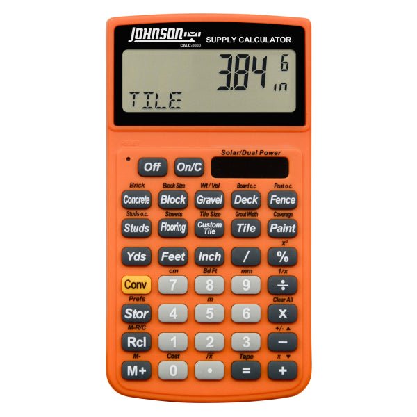 JOHNSON CALC - 0000 Supply Calculator - Mississauga Hardware Centre Inc