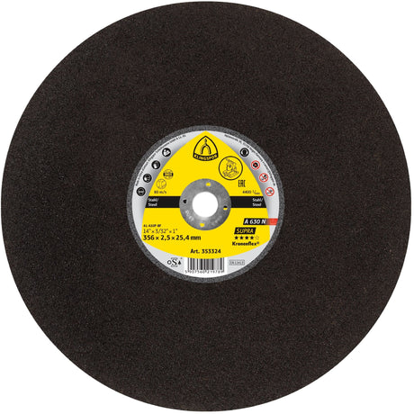 KLINGSPOR 353324 14" x 3/32" x 1" Cut - Off Wheel - Mississauga Hardware Centre Inc