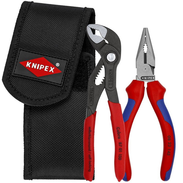 KNIPEX 00 20 72 V06 2 Pc Mini Pliers in Belt Pouch - Cobra and Needle - Nose - Mississauga Hardware Centre Inc