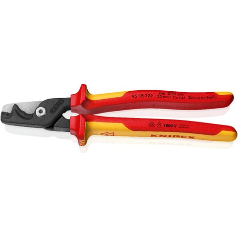 KNIPEX 95 18 225 SBA KNIPEX StepCut® XL Cable Shears with Step Cut - Mississauga Hardware Centre Inc