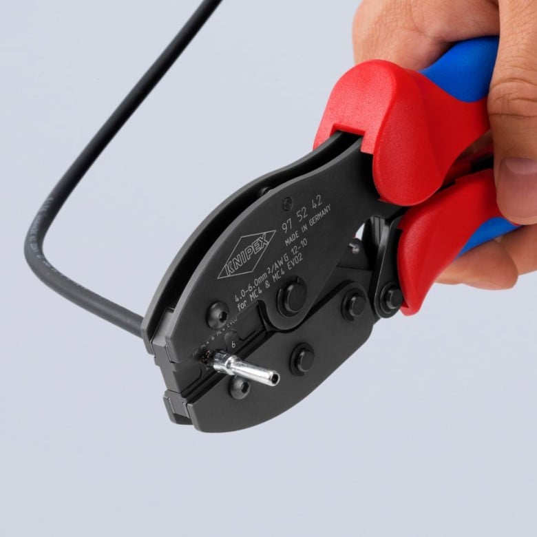 KNIPEX 97 52 42 8 1/2" KNIPEX PreciForce® Crimping Pliers For MC4/MC4 EVO 2 - Mississauga Hardware Centre Inc