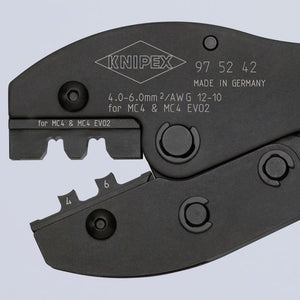 KNIPEX 97 52 42 8 1/2" KNIPEX PreciForce® Crimping Pliers For MC4/MC4 EVO 2 - Mississauga Hardware Centre Inc