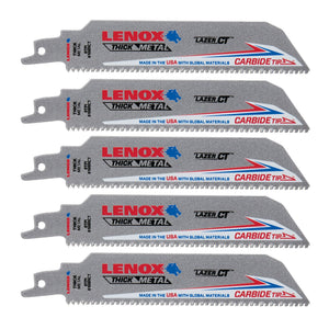 LENOX 2014223 6" x 1" Lazer CT™ Carbide Tipped Reciprocating Saw Blades (5 Pack) - Mississauga Hardware Centre Inc