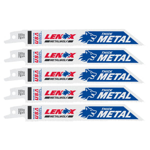 LENOX 20564614R METALWOLF™ WAVE EDGE™ 6" Reciprocating Saw Blades 14 TPI - 5/PK - Mississauga Hardware Centre Inc