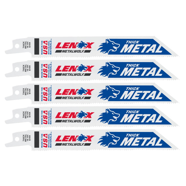 LENOX 20564614R METALWOLF™ WAVE EDGE™ 6" Reciprocating Saw Blades 14 TPI - 5/PK - Mississauga Hardware Centre Inc