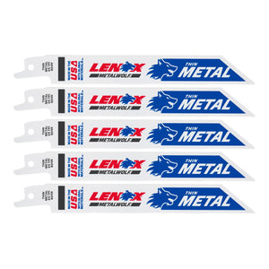 LENOX 20568624R METALWOLF™ WAVE EDGE™ 6" Reciprocating Saw Blades 24 TPI - 5/PK - Mississauga Hardware Centre Inc