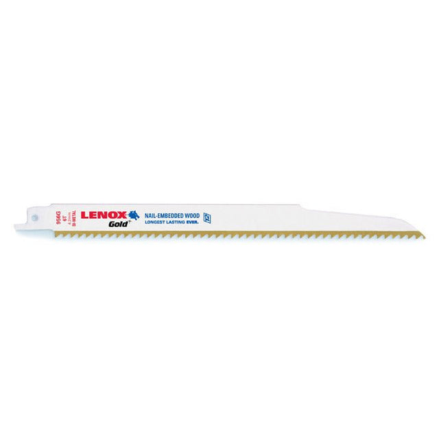 LENOX 21060656GR Gold® Power Arc® Curved Wood Cutting 6" Reciprocating Saw Blades 6TPI 5/PK - Mississauga Hardware Centre Inc