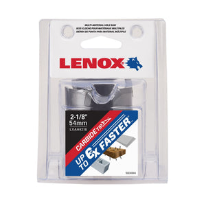 LENOX LXAH4218 LX 2 1/8" (54MM) MM CARBIDE HOLE SAW - Mississauga Hardware Centre Inc