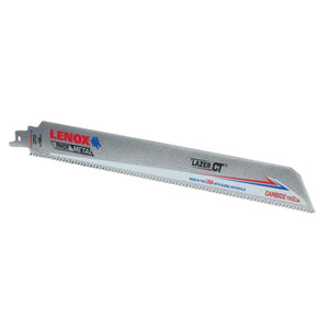 LENOX LXAR12108CT - 1 Lazer CT™ Carbide Tipped 12" Reciprocating Saw Blades 8TPI 1/PK - Mississauga Hardware Centre Inc