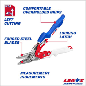 LENOX LXHT14341 Left Aviation Snips - Mississauga Hardware Centre Inc