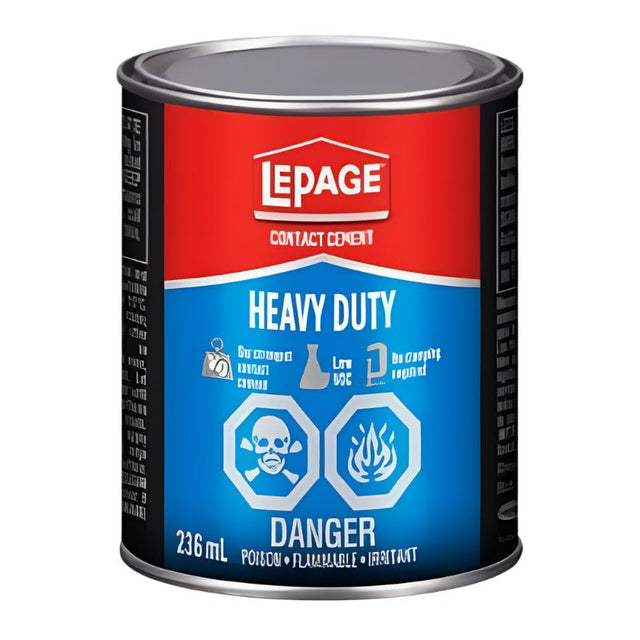 LEPAGE 2994431 Heavy Duty Contact Cement, Light Amber, 236ml - Mississauga Hardware Centre Inc