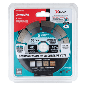 Makita E - 07238 X‑LOCK 5" Segmented Diamond Blade for Masonry Cutting - Mississauga Hardware Centre Inc