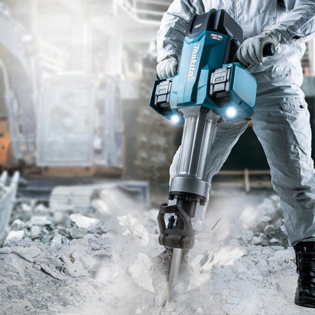 MAKITA HM004GL401 80V(40Vx2)max XGT BL 70 LBS Breaker Hammer Kit With Cart - Mississauga Hardware Centre Inc