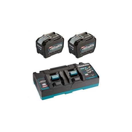 Makita T - 04101 40V max XGT Dual Port Rapid Charger Starter Kit (8.0Ah x2) - Mississauga Hardware Centre Inc