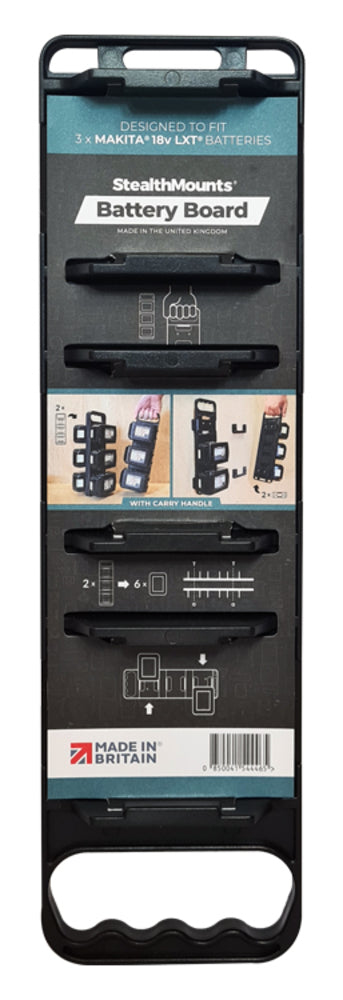 StealthMount BD-MK18-H-1 Battery Board with Handle Makita 18v LXT