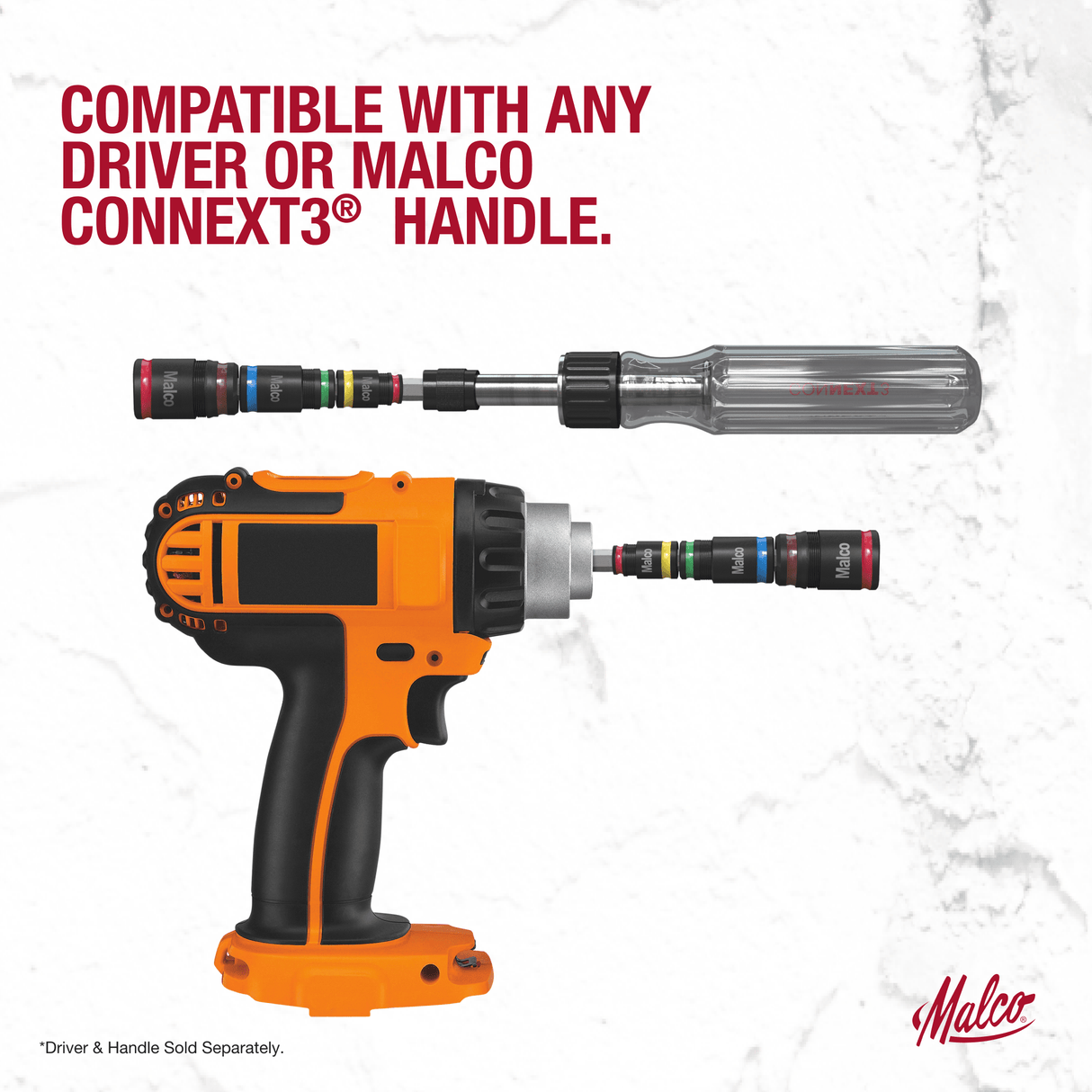 MALCO 7 - in - 1 C - RHEX® Flip Bit 2 Robertson Model - Mississauga Hardware Centre Inc