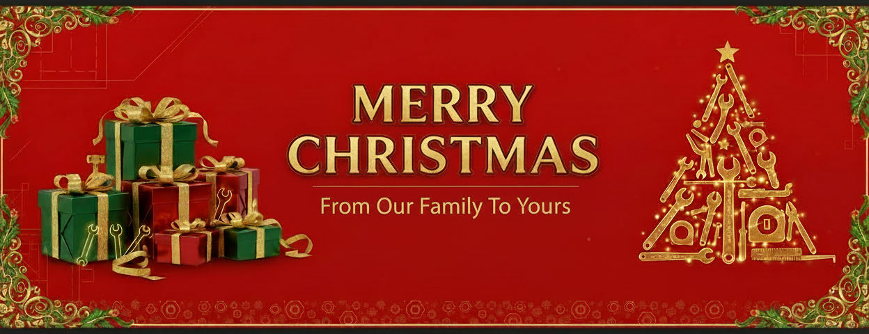 Merry Christmas Banner - From Our Family To Yours