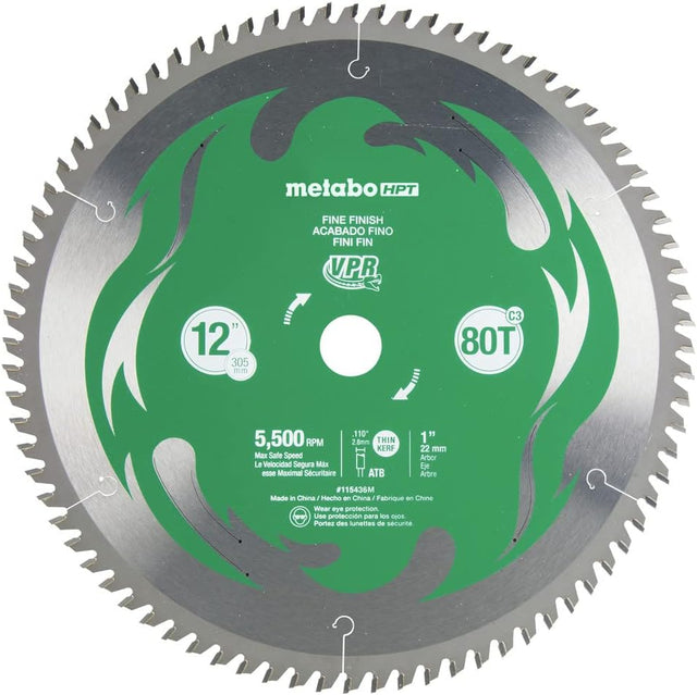 metabo HPT 12" 80T Carbide Blade - Mississauga Hardware Centre Inc
