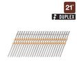 metabo HPT 2 - 1/4 Inch 21 Degree Smooth Shank Collated Duplex Nails - 2000pcs - Mississauga Hardware Centre Inc