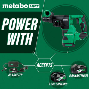 metabo HPT 36V MultiVolt™ 1 - 1/8" SDS Plus Rotary Hammer w/ UVP (Tool Body Only) - Mississauga Hardware Centre Inc