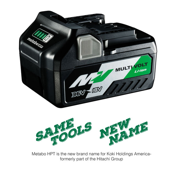 metabo HPT 371751M 36V/18V MultiVolt Lithium Ion Slide Battery 2.5Ah/5.0Ah - Mississauga Hardware Centre Inc