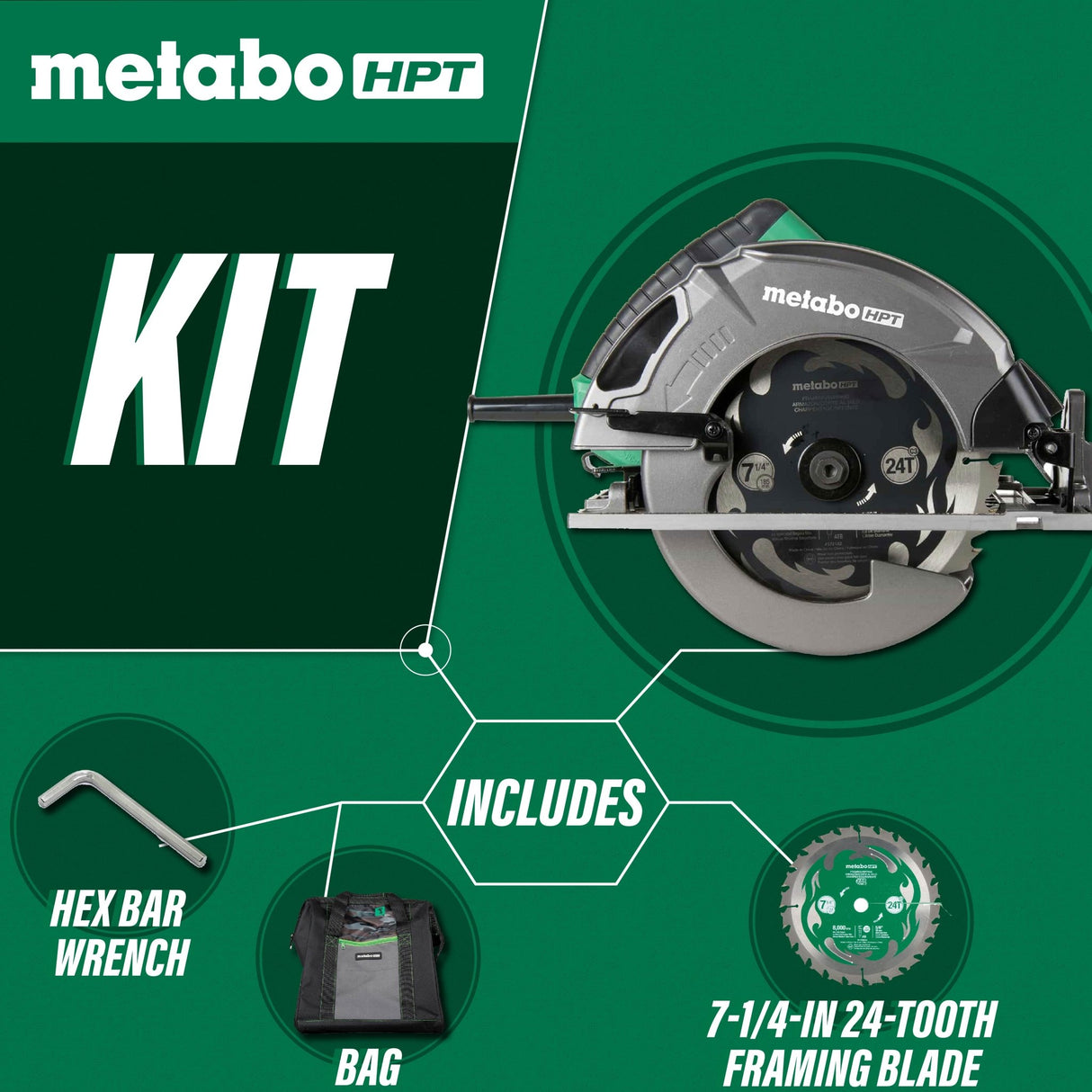 metabo HPT C7SB3M 7 - 1/4 Inch Circular Saw - Mississauga Hardware Centre Inc