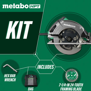 metabo HPT C7SB3M 7 - 1/4 Inch Circular Saw - Mississauga Hardware Centre Inc