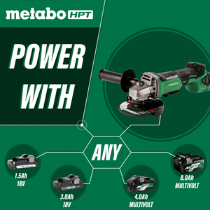 metabo HPT G18DBALQ4M 18V 4 - 1/2 Inch Brushless Angle Grinder (Tool Body Only) - Mississauga Hardware Centre Inc