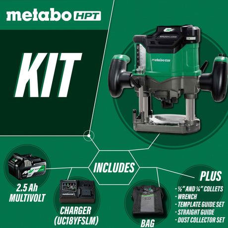 metabo HPT M3612DAM 36V Cordless Variable Speed Plunge Router - Mississauga Hardware Centre Inc