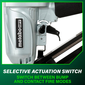 metabo HPT NT65MA4M 2 - 1/2 Inch 15 Gauge Angled Finish Nailer with Air Duster - Mississauga Hardware Centre Inc