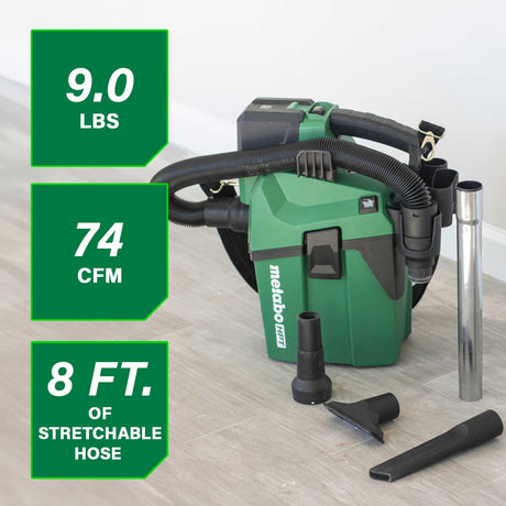 metabo HPT RP18DAQ4M 18V MultiVolt™ Cordless 1.6 Gallon Wet/Dry HEPA Vacuum (Tool Body Only) - Mississauga Hardware Centre Inc