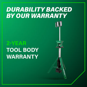 metabo HPT UB18DGQ4M 18V MultiVolt™ Cordless 4,000 Lumen LED Tripod Site Light (Tool Body Only) - Mississauga Hardware Centre Inc