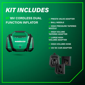 metabo HPT UP18DAQ4M 18V MultiVolt™ Cordless Dual Function Inflator (Tool Body Only) - Mississauga Hardware Centre Inc