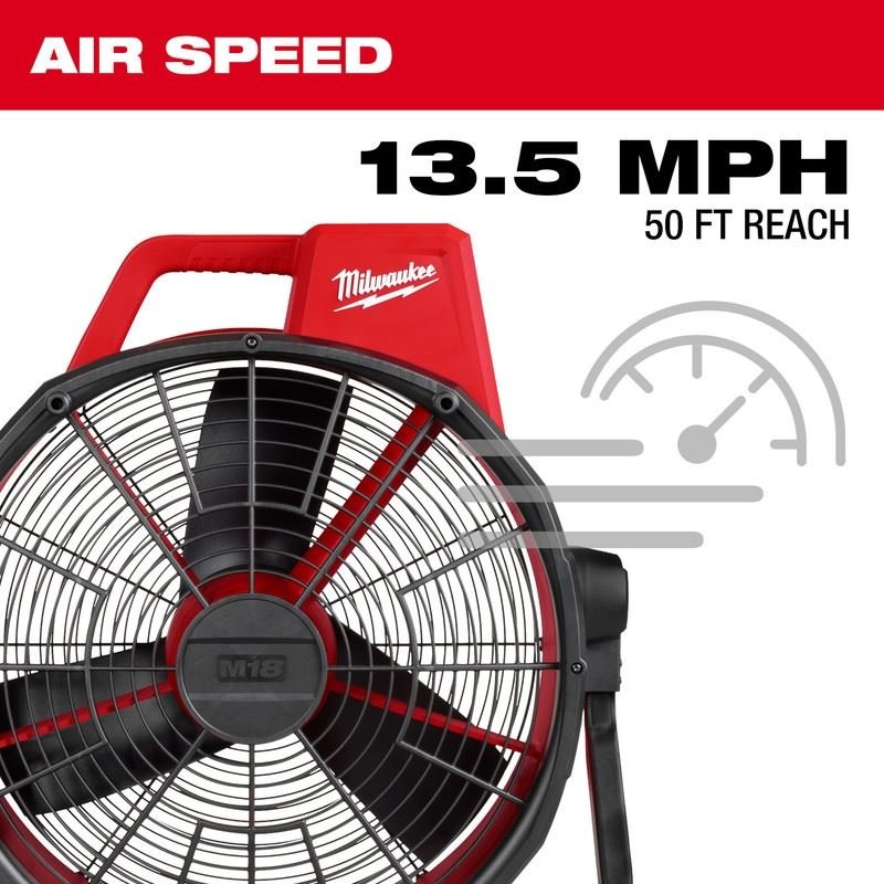 Milwaukee 0821 - 20 M18 Brushless 18in Fan - Mississauga Hardware Centre Inc