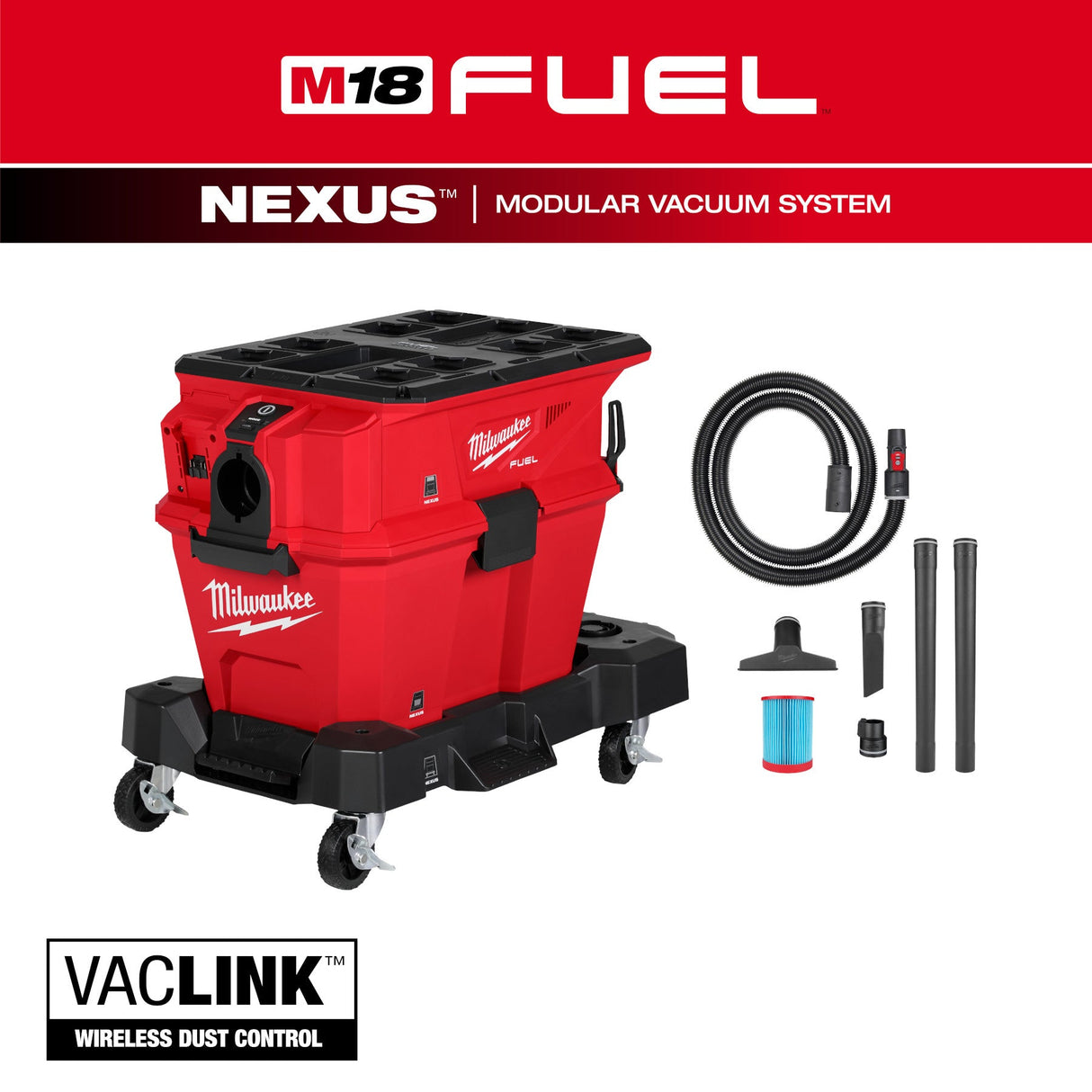 Milwaukee 0914 - 20 M18 FUEL™ NEXUS™ 6 Gallon Wet/Dry Vacuum w/ PACKOUT™ Compatibility & VACLINK™ - Mississauga Hardware Centre Inc