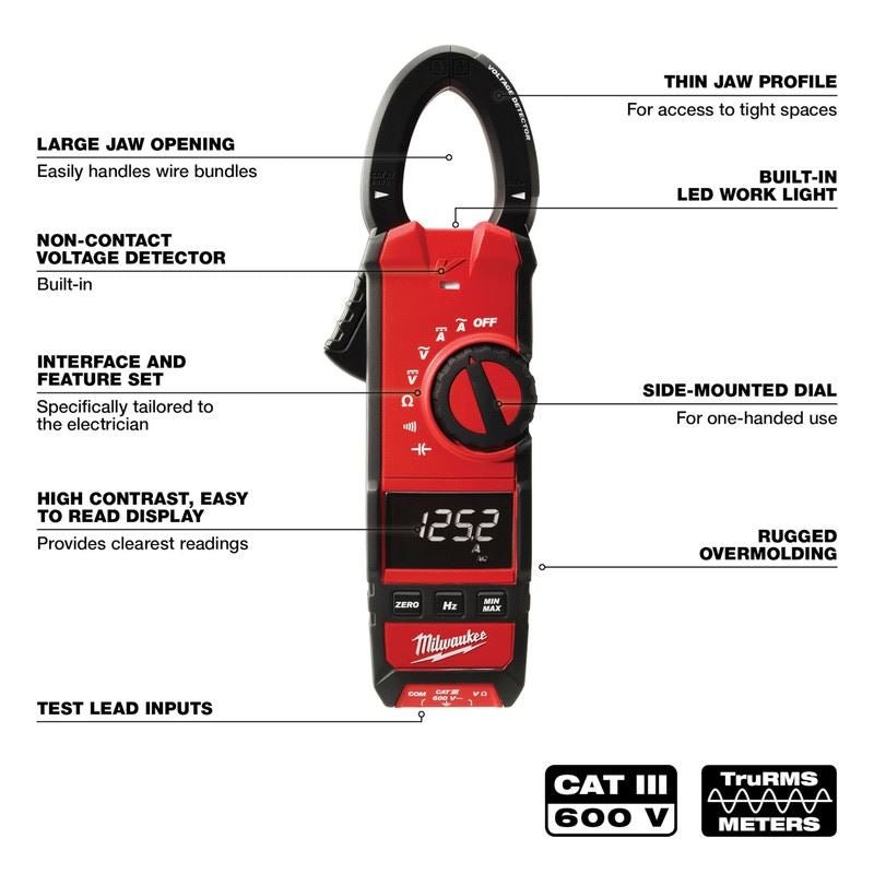Milwaukee 2237 - 20 Clamp Meter - Mississauga Hardware Centre Inc