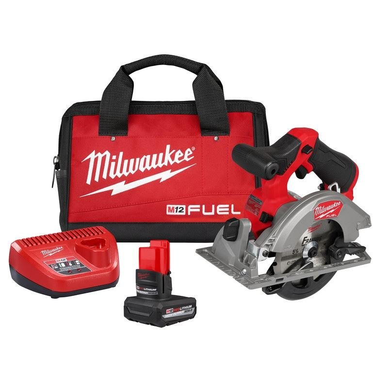 Milwaukee 2521 - 21HO M12 FUEL 5 - 3/8in Circular Saw Kit - Mississauga Hardware Centre Inc