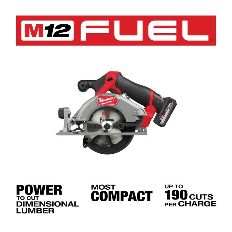 Milwaukee 2521 - 21HO M12 FUEL 5 - 3/8in Circular Saw Kit - Mississauga Hardware Centre Inc