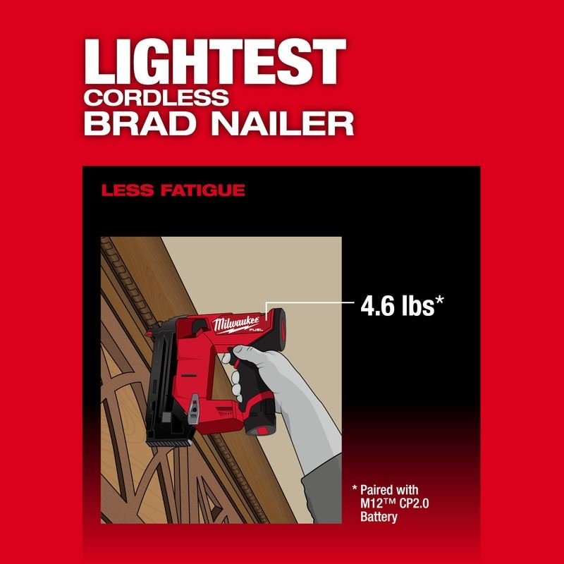 Milwaukee 2541 - 20 M12 FUEL 18 Gauge Compact Brad Nailer - Mississauga Hardware Centre Inc