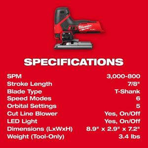 Milwaukee 2545 - 20 M12 FUEL Jig Saw - Mississauga Hardware Centre Inc