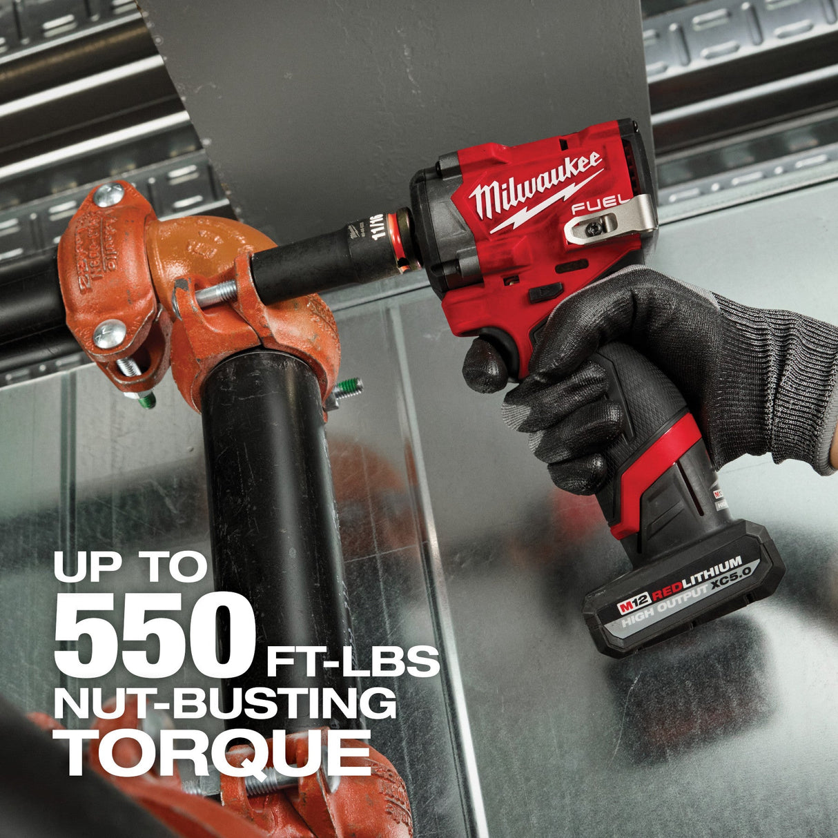 Milwaukee 2563P - 20 M12 FUEL™ Stubby 1/2" Impact Wrench w/ Pin Detent - Mississauga Hardware Centre Inc