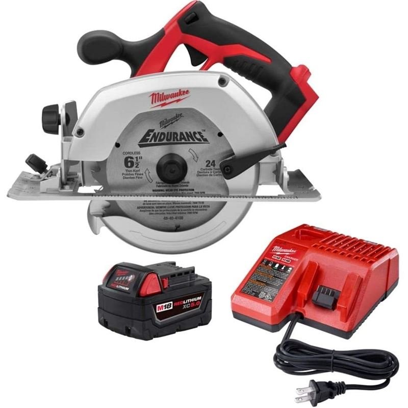 Milwaukee 2630 - 21P M18 6 - 1/2 in Circular Saw w/ XC 5.0Ah Battery Charger - Mississauga Hardware Centre Inc