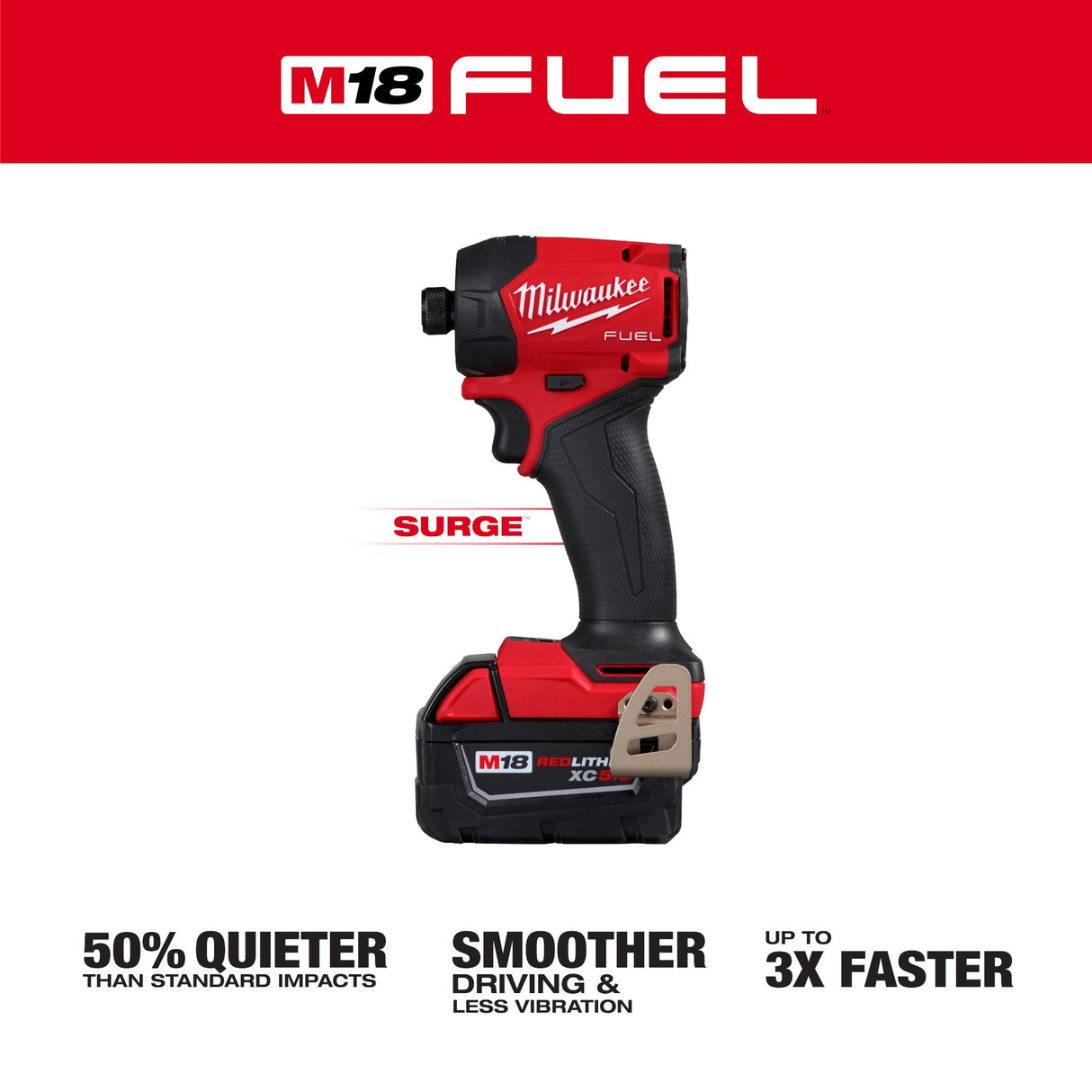 Milwaukee 2761 - 22 M18 FUEL™ SURGE™ 1/4" Hex Hydraulic Driver Kit - Mississauga Hardware Centre Inc