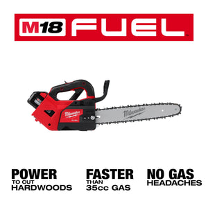 Milwaukee 2826 - 22T M18 FUEL™ 14" Top Handle Chainsaw 2 Battery Kit - Mississauga Hardware Centre Inc