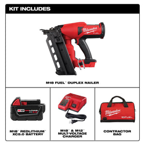 Milwaukee 2844 - 21 M18 FUEL Duplex Nailer Kit - Mississauga Hardware Centre Inc