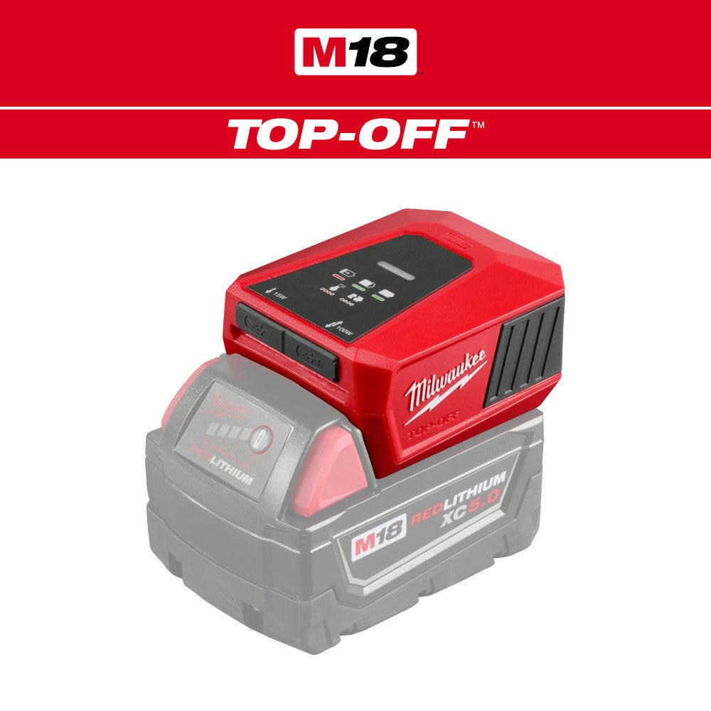 MILWAUKEE 2847 - 20 M18™ TOP - OFF™ Charger & Power Supply - Mississauga Hardware Centre Inc